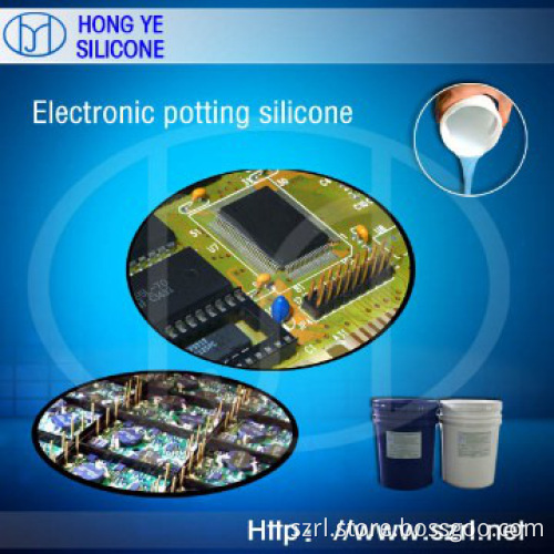 Electronic potting silicone rubber for LED bulb